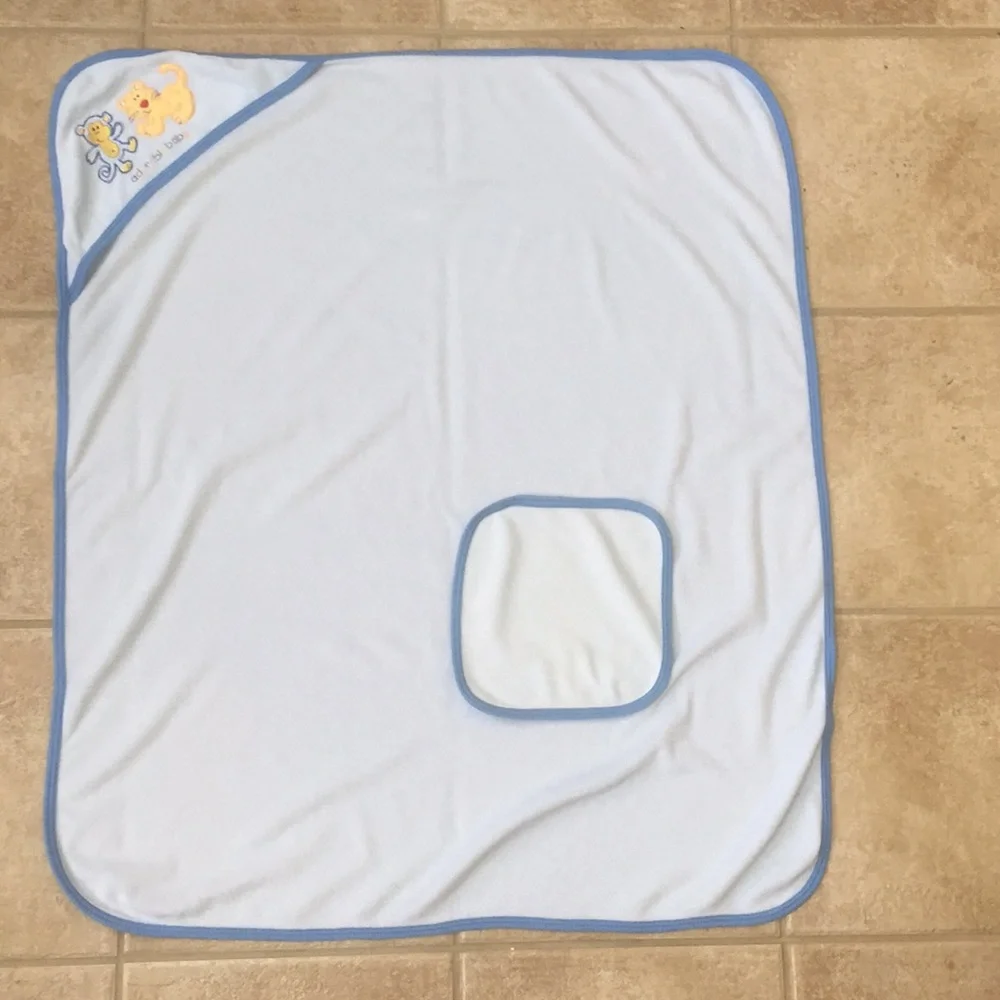 Gerber Baby Monkey Tiger Hooded Towel and Washcloth